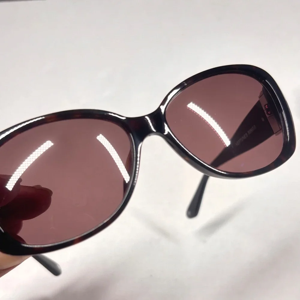 Brighton Neptunes Rings Sunglasses A12537-135 Tortoise Shell Crystal Trim Case